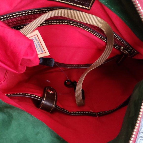 Dooney & Bourke Black Leather Shoulder Bag with Gold Accents - Picture 8 of 11